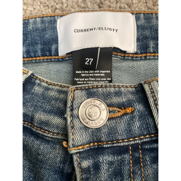 Womens CURRENT ELLIOTT Original High Waist Ankle Denim Jeans sz 27 NWT $228 - Picture 5 of 8